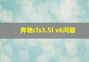 奔驰cls3.5l v6问题